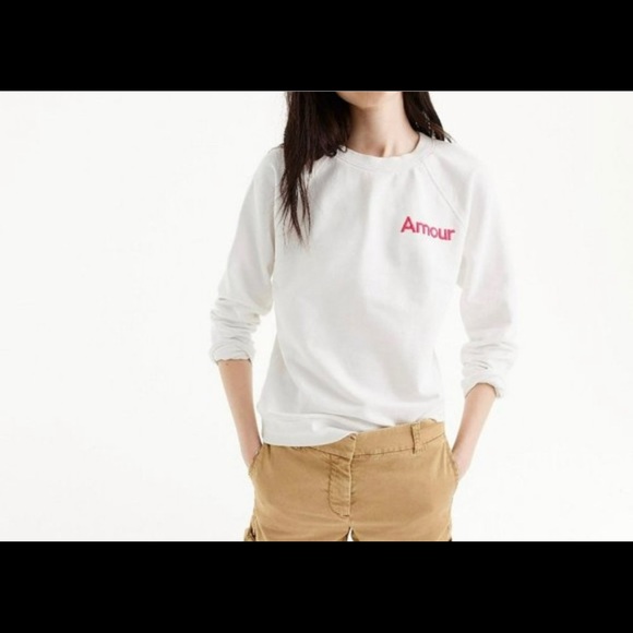 J. Crew Gray Melange Amour  Sweatshirt.  XS - Picture 1 of 10
